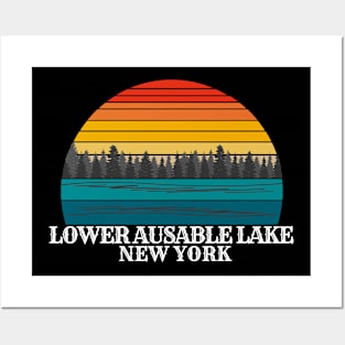 Lower Ausable Lake New York Posters and Art